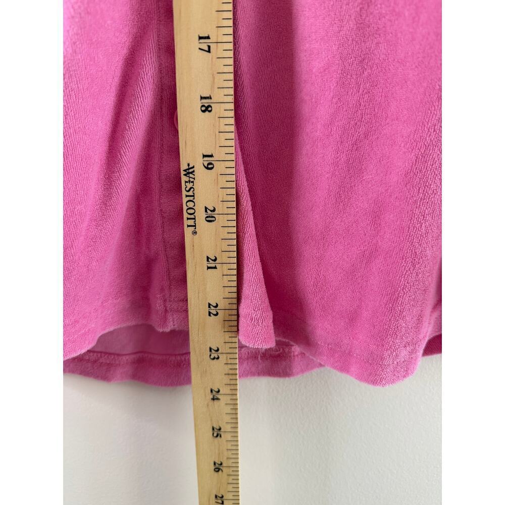 Anthropologie Araminta James Swim Womens Pink Terry Shirt Set Coverup Large - Picture 10 of 15